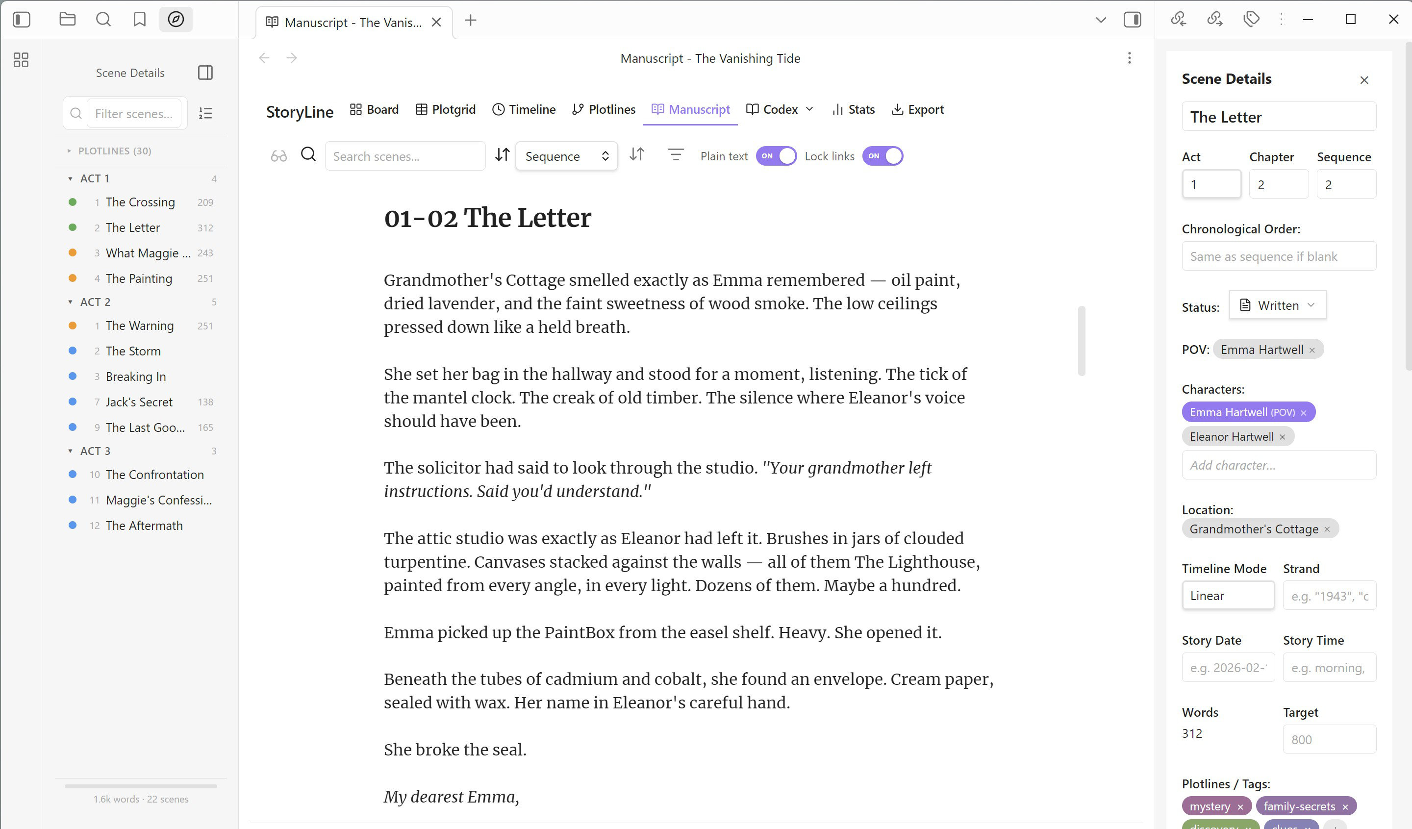 Manuscript View — Normal mode